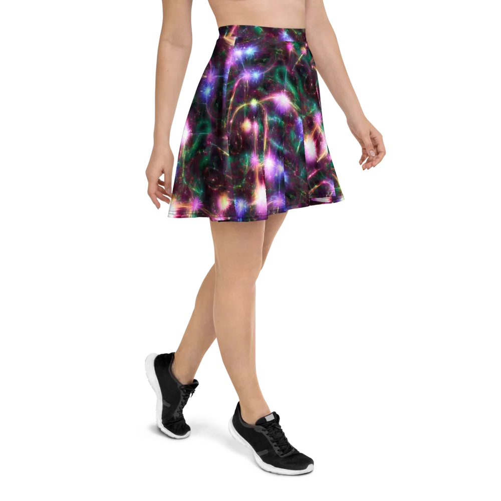 Astral Fireworks on Skater Skirt — Right