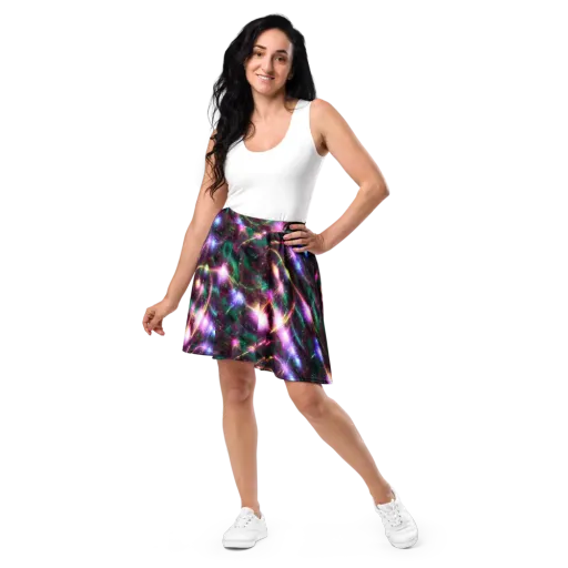 Astral Fireworks on a Skater Skirt