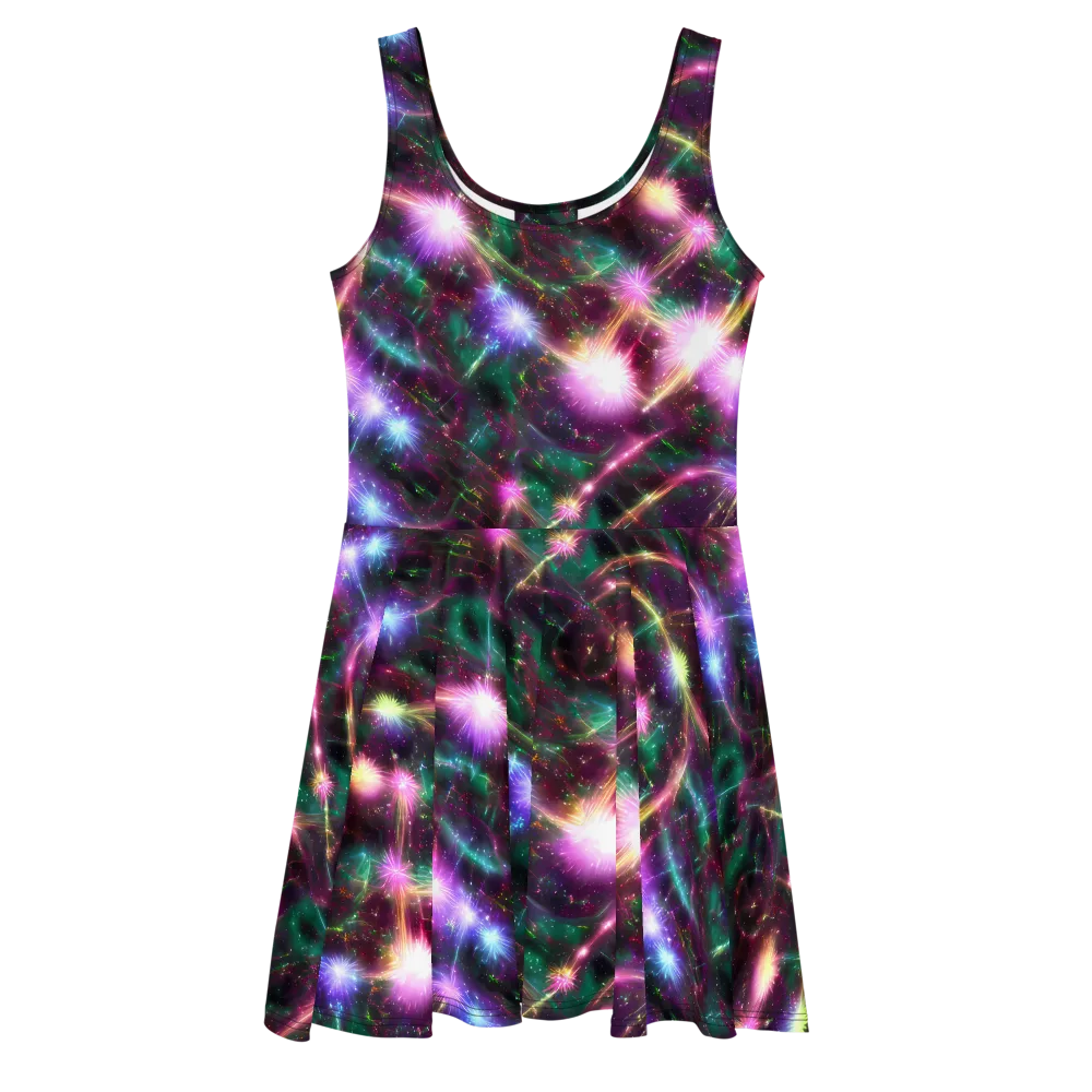 Astral Fireworks on Skater Dress — Front