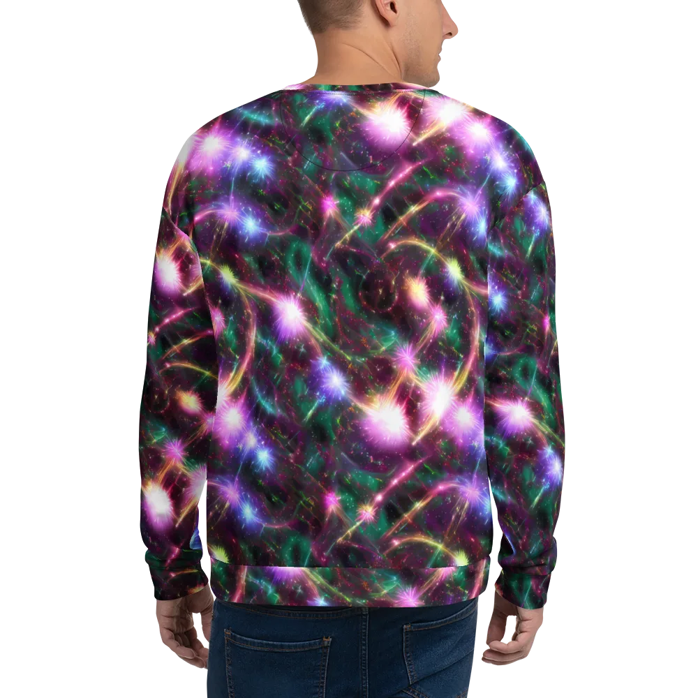 Astral Fireworks on Sweatshirt — Back