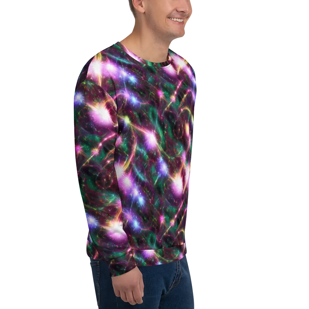 Astral Fireworks on Sweatshirt — Right Front