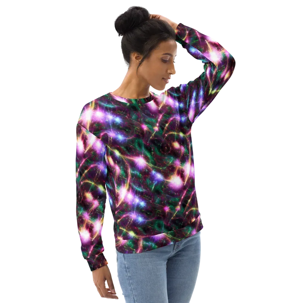 Astral Fireworks on Sweatshirt — Right Front