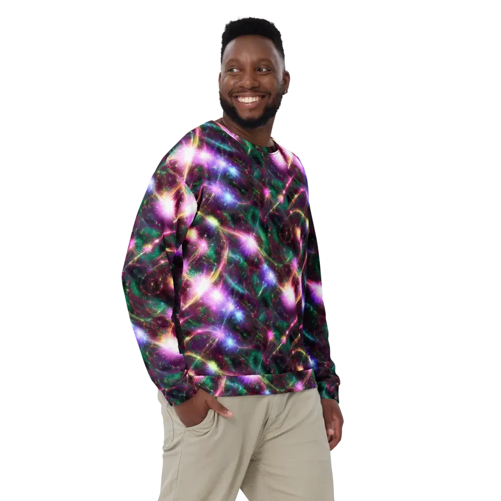 Astral Fireworks on Sweatshirt — Front