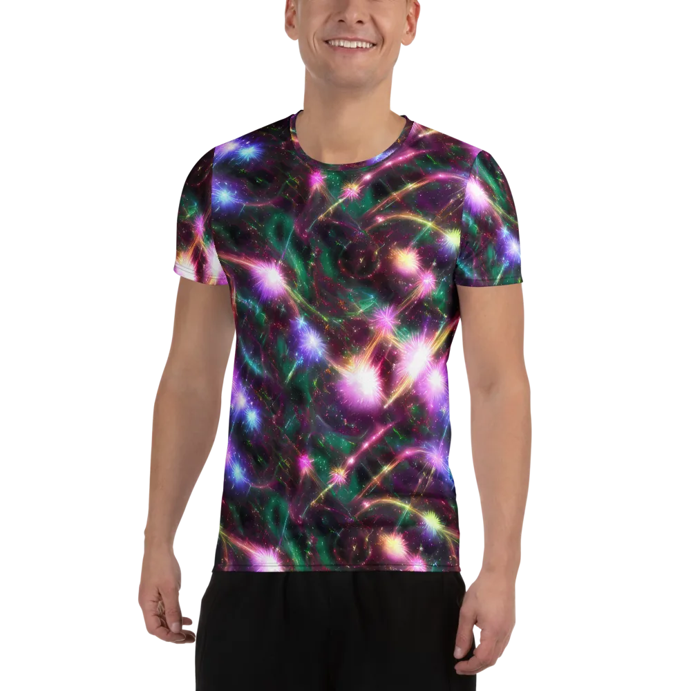 Astral Fireworks on Men's Athletic T-Shirt — Front
