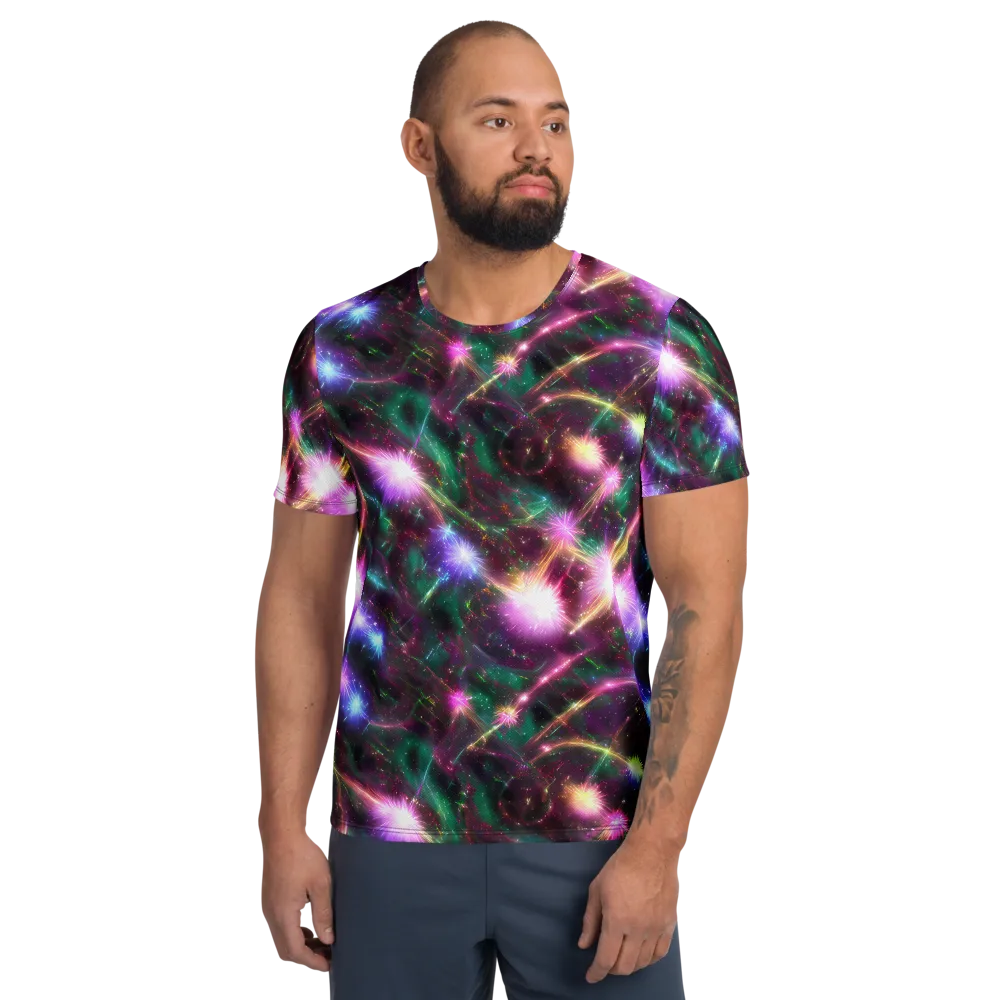 Astral Fireworks on Men's Athletic T-Shirt — Front