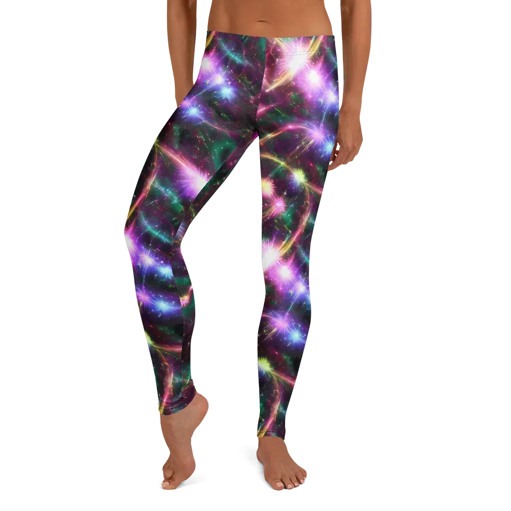 Astral Fireworks on Leggings — Front