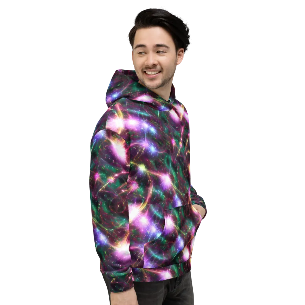 Astral Fireworks on Hoodie — Right