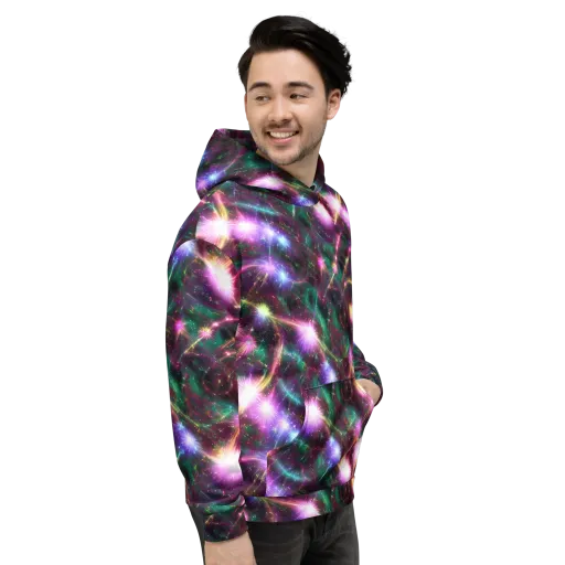 Astral Fireworks on a Hoodie