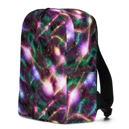 Astral Fireworks on a Minimalist Backpack