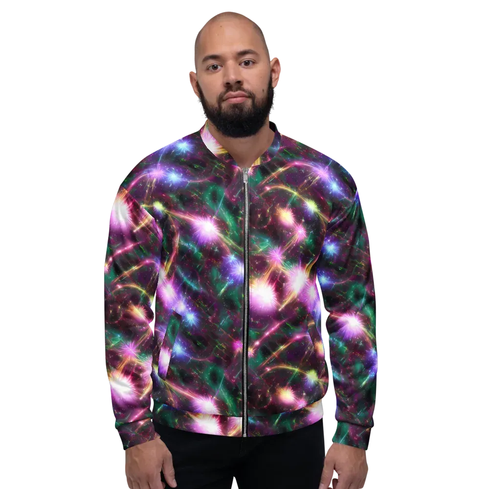Astral Fireworks on Bomber Jacket — Front