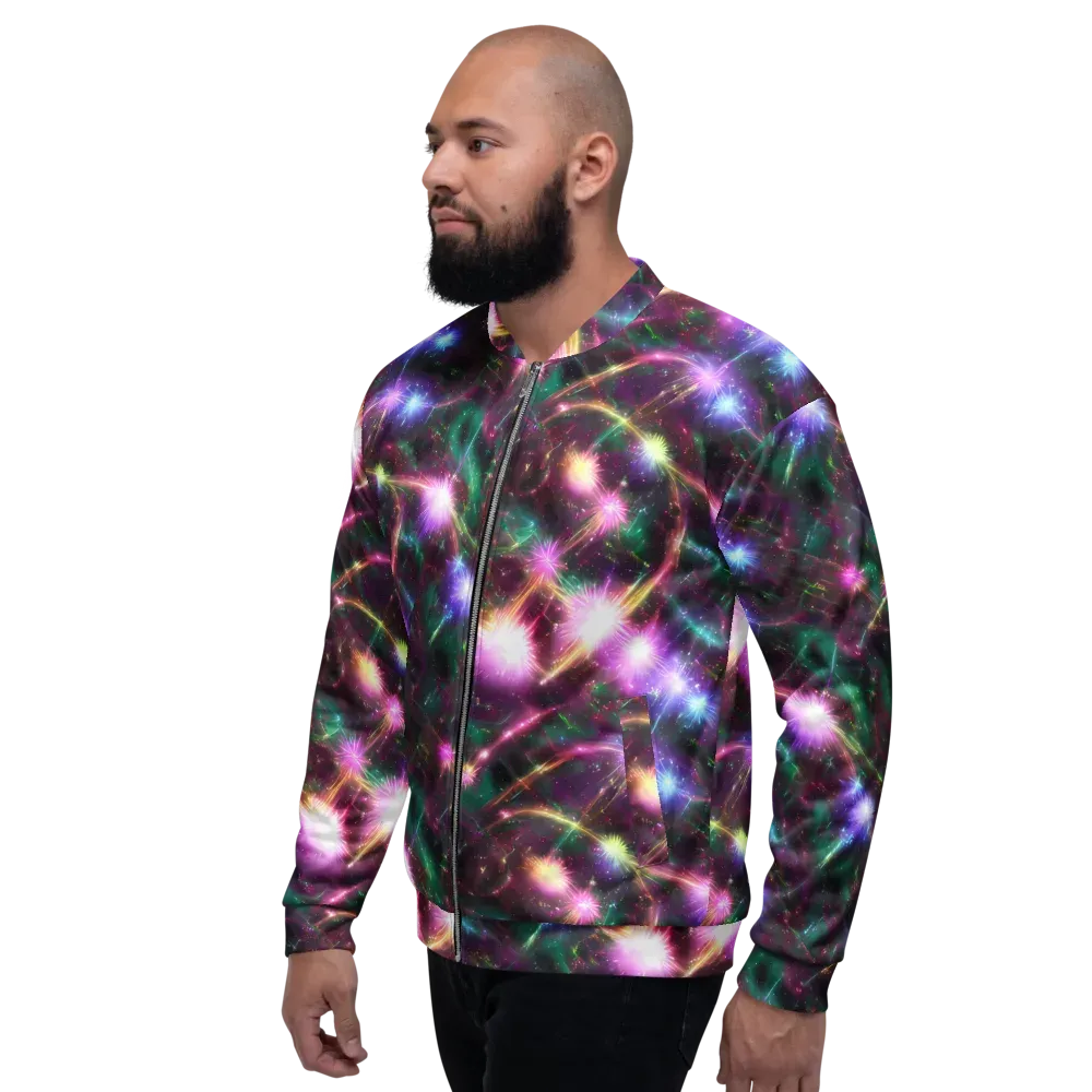 Astral Fireworks on Bomber Jacket — Left