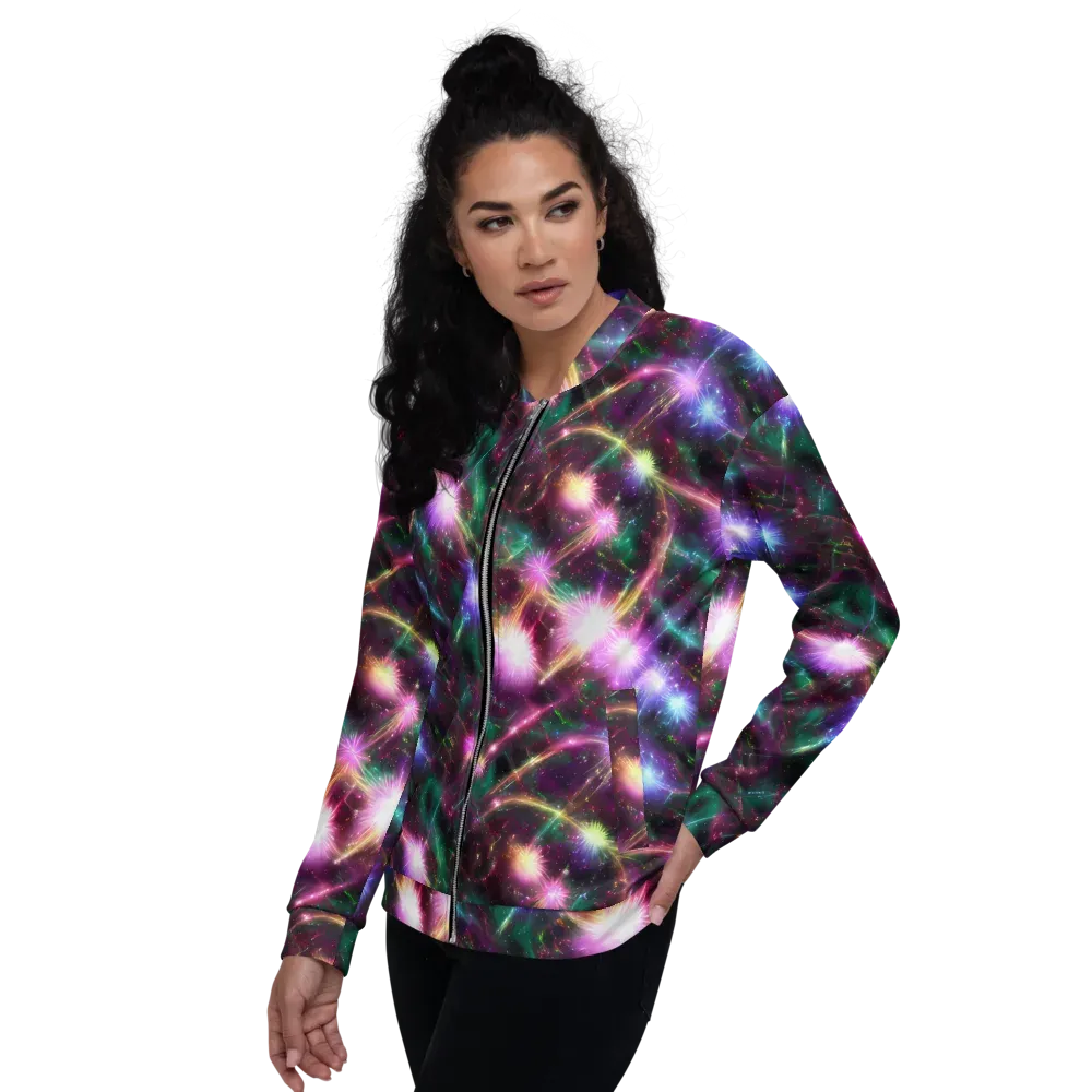 Astral Fireworks on Bomber Jacket — Left