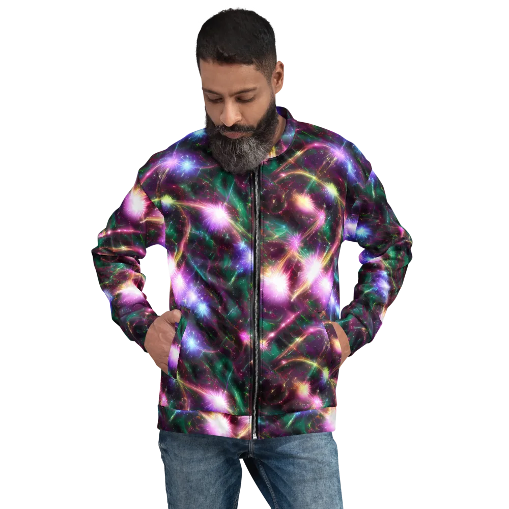 Astral Fireworks on Bomber Jacket — Front