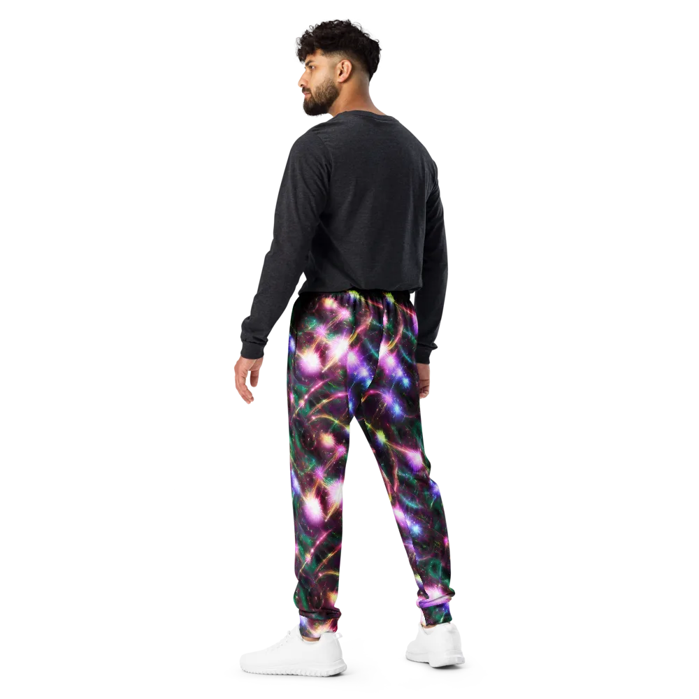 Astral Fireworks on Men's Joggers — Back