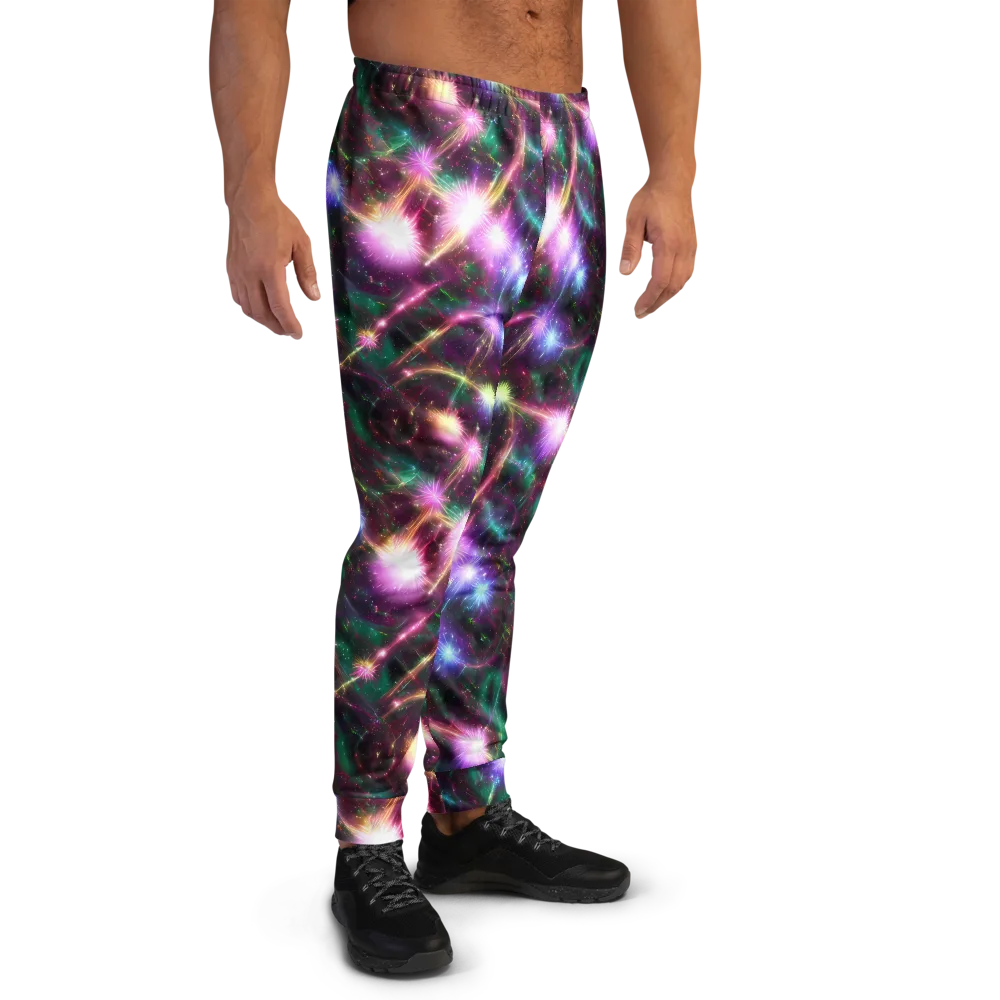 Astral Fireworks on Men's Joggers — Right