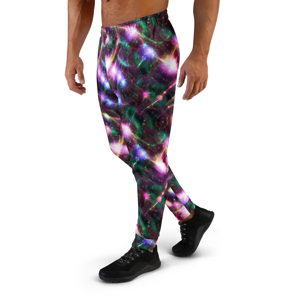 Astral Fireworks on Men's Joggers — Left