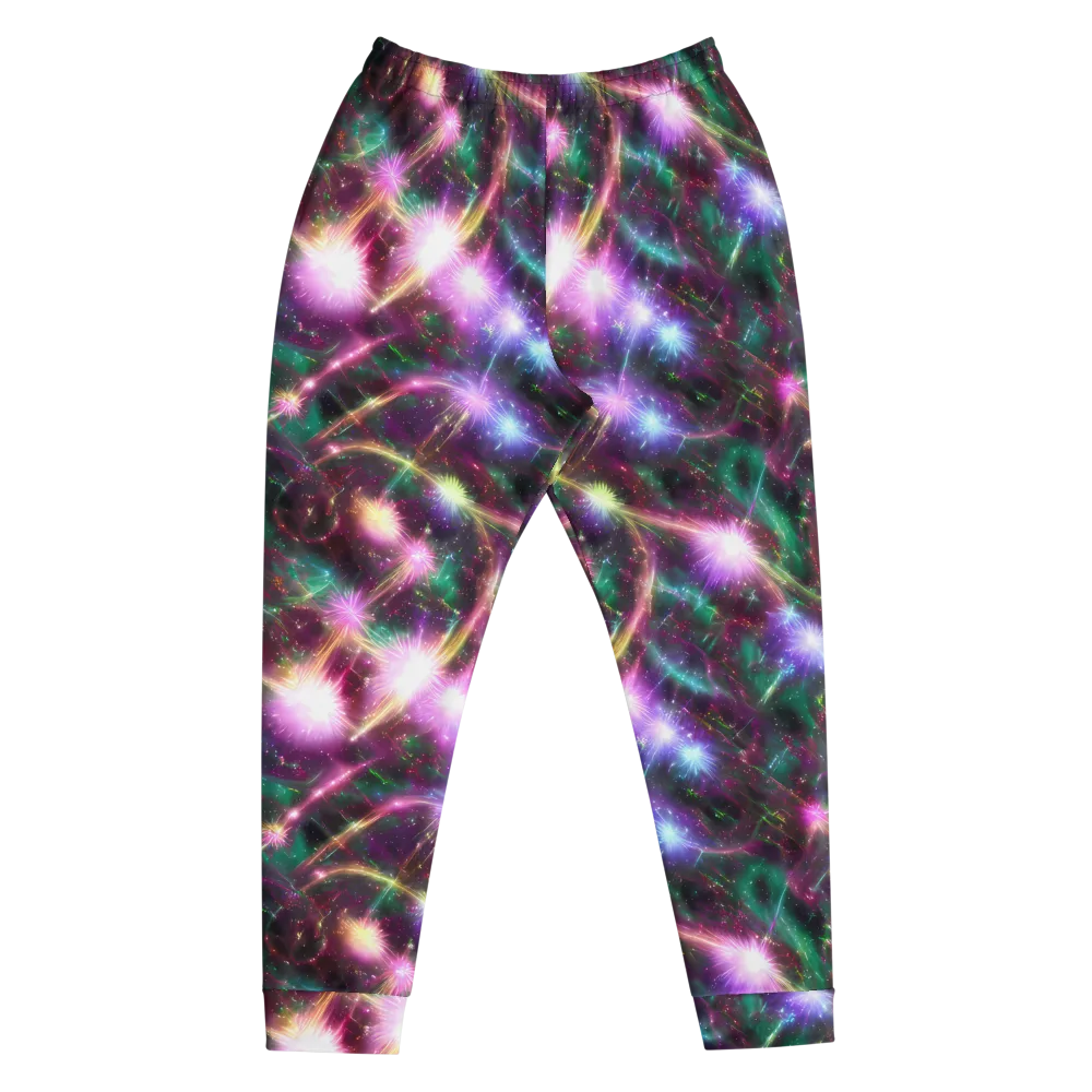 Astral Fireworks on Men's Joggers — Front
