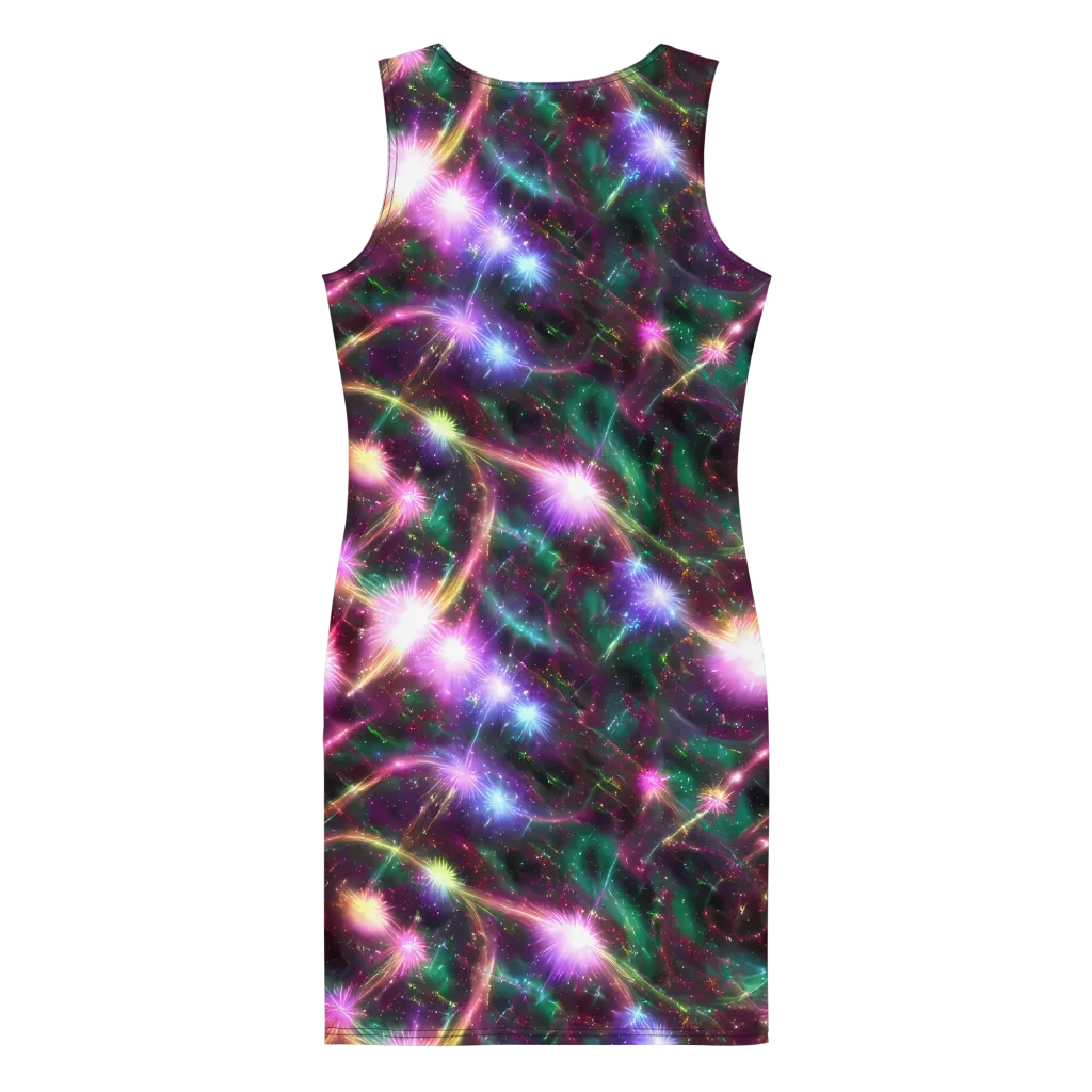 Astral Fireworks on Bodycon Dress — Back