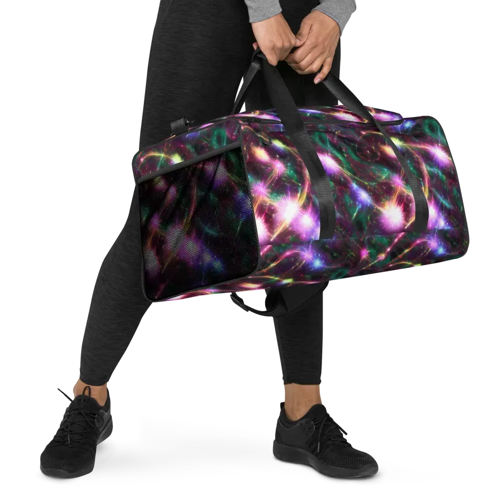 Astral Fireworks on Duffle Bag — Right Front