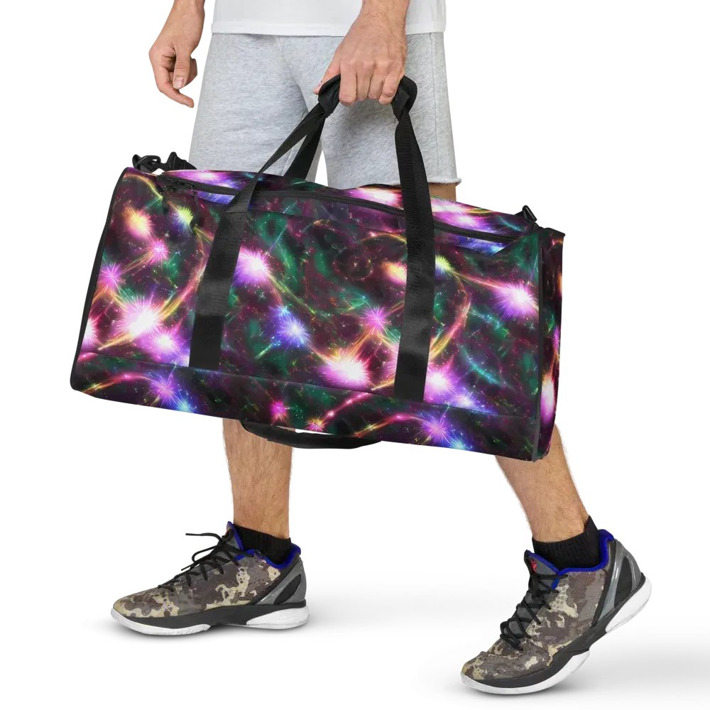 Astral Fireworks on Duffle Bag — Front