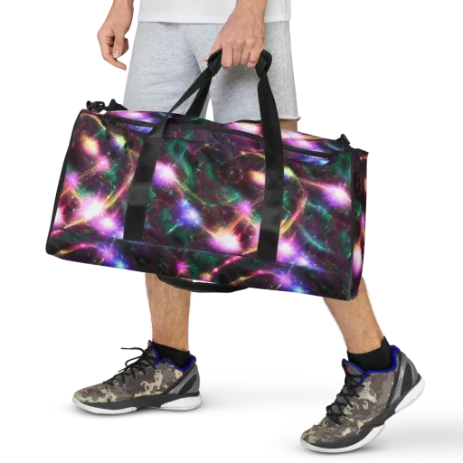 Astral Fireworks on a Duffle Bag