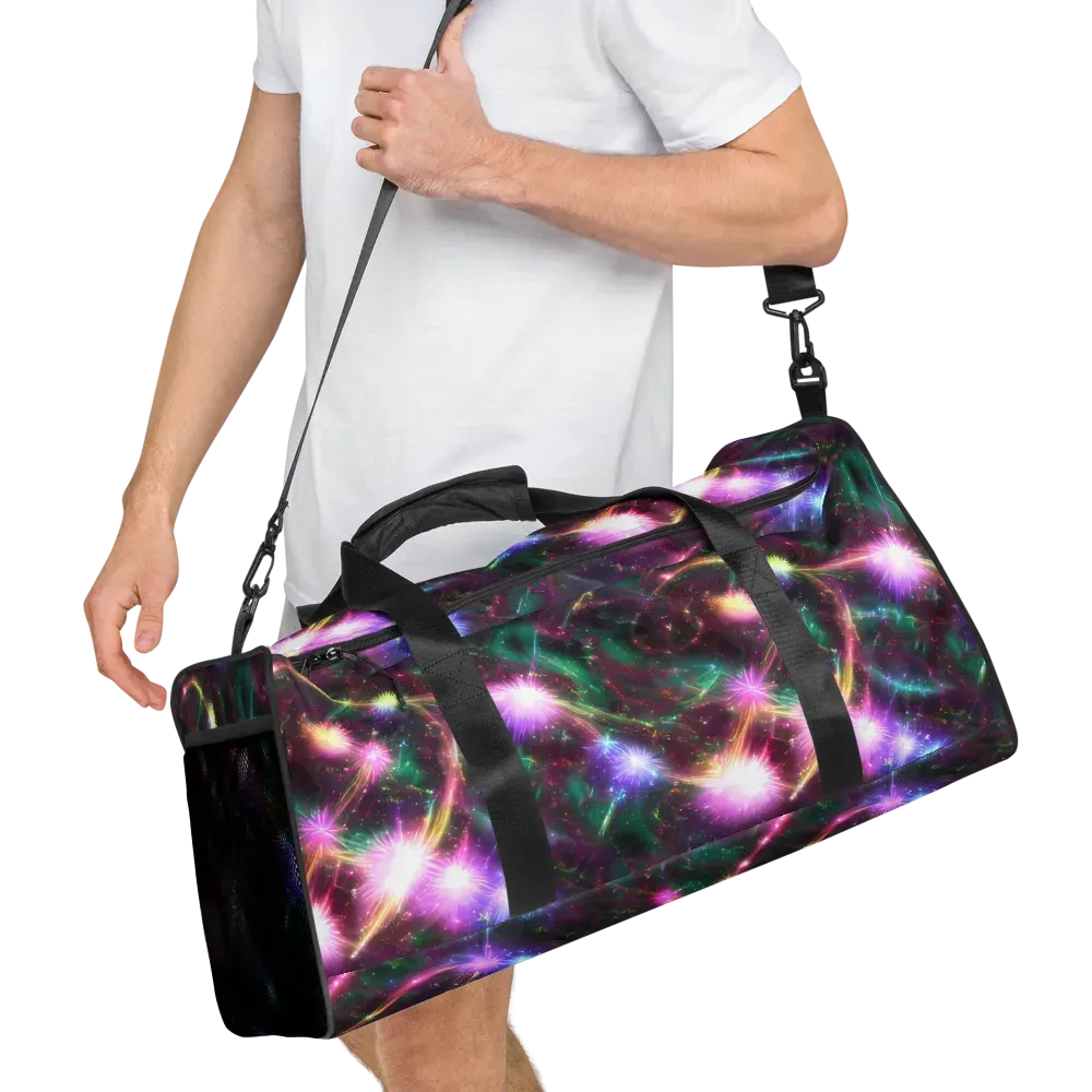 Astral Fireworks on Duffle Bag — Right Front