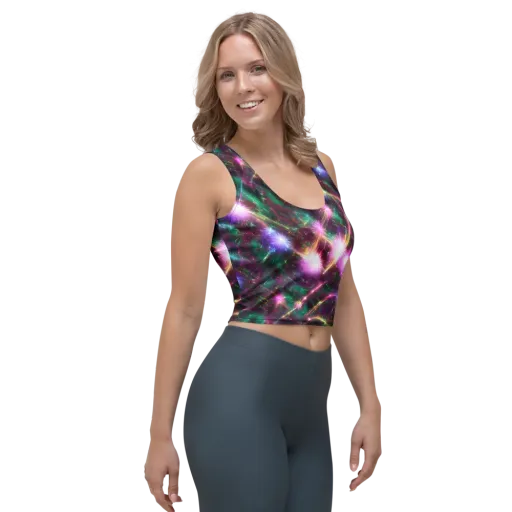 Astral Fireworks on a Crop Top
