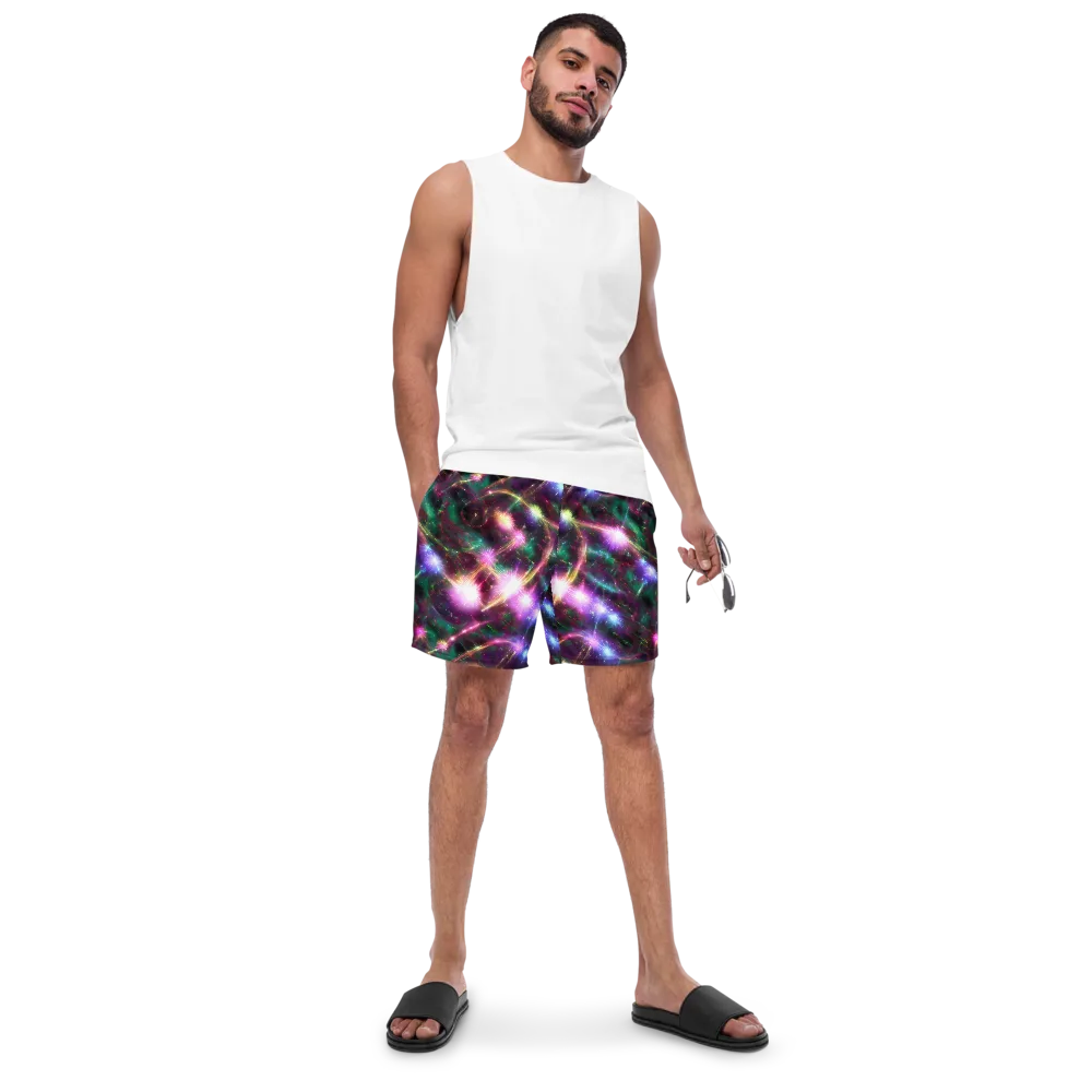 Astral Fireworks on Swim Trunks — Front