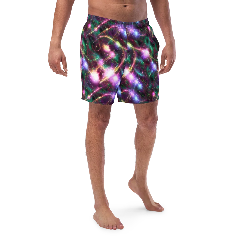 Astral Fireworks on Swim Trunks — Front