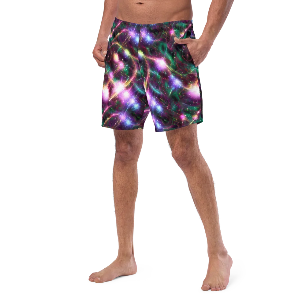 Astral Fireworks on Swim Trunks — Left Front