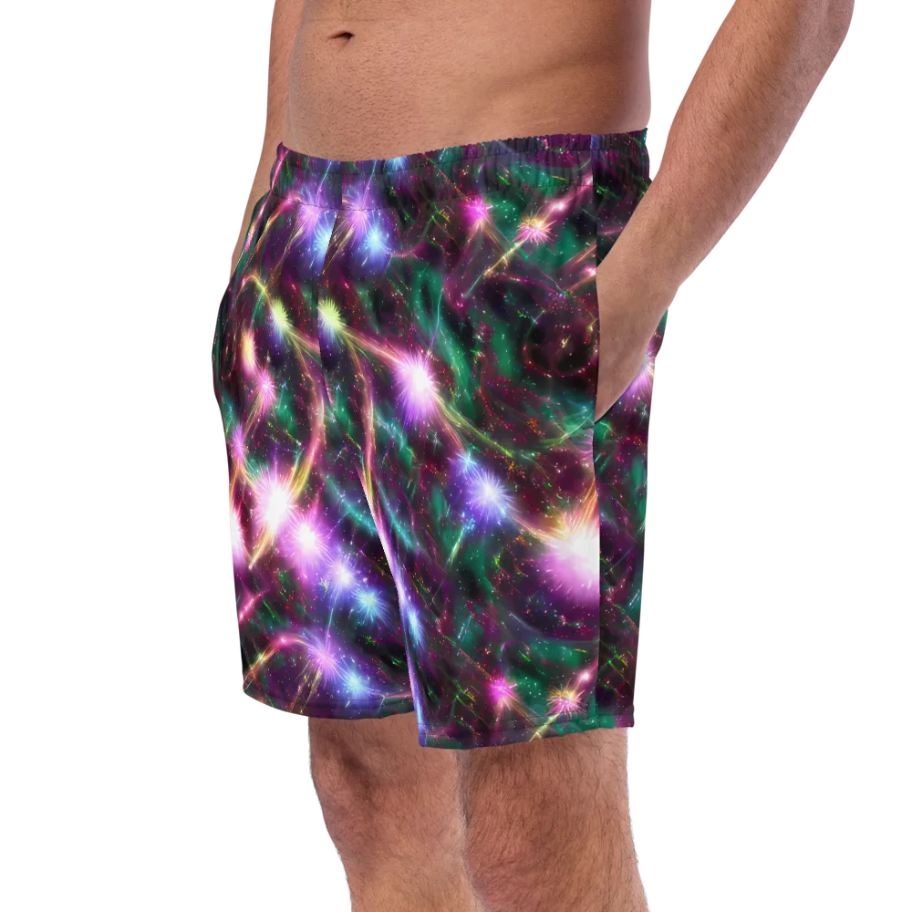 Astral Fireworks on Swim Trunks — Left Front