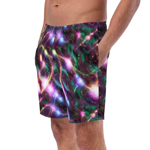 Astral Fireworks on a Swim Trunks