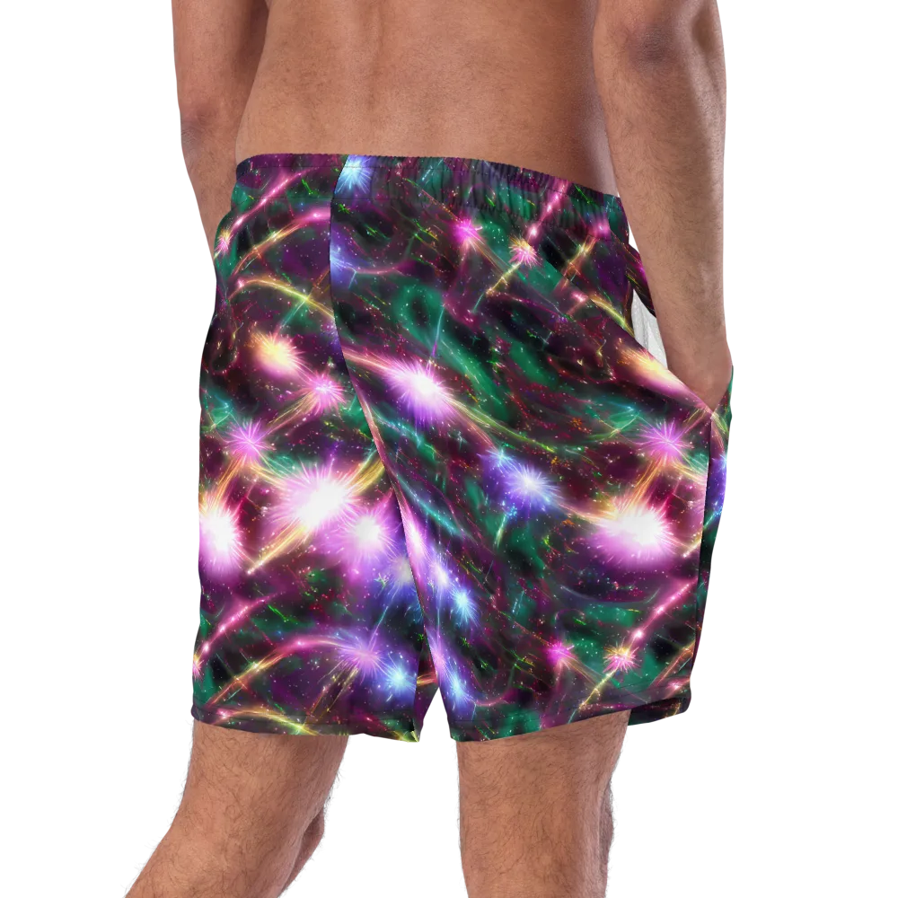 Astral Fireworks on Swim Trunks — Right Back