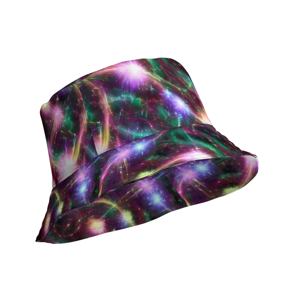 Astral Fireworks on Reversible Bucket Hat — Product details Outside