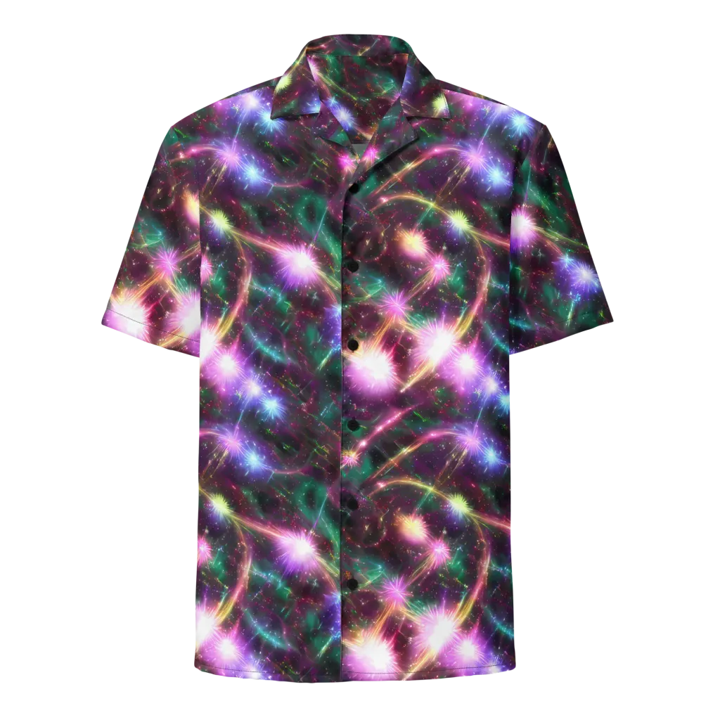 Astral Fireworks on Button Shirt — Front