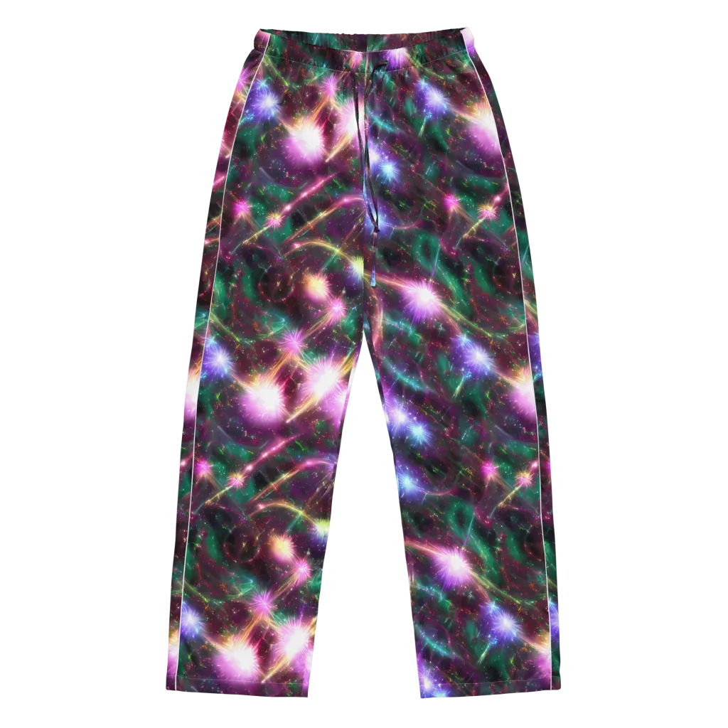 Astral Fireworks on Women's Pajama Pants — Front