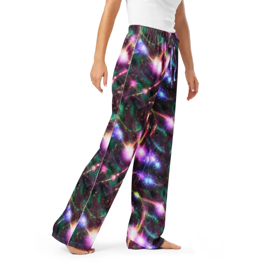 Astral Fireworks on a Women's Pajama Pants