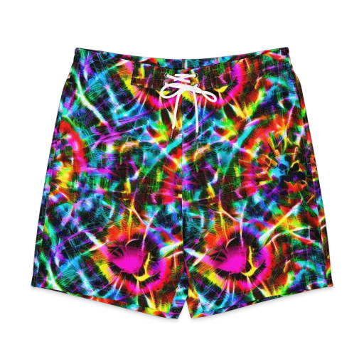 Cyber Kaleidoscope on a Men's Board Shorts