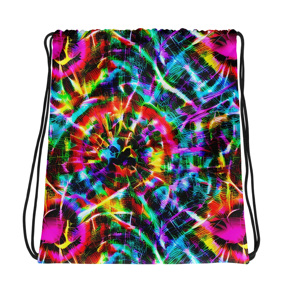 Cyber Kaleidoscope on Drawstring Bag — Photo