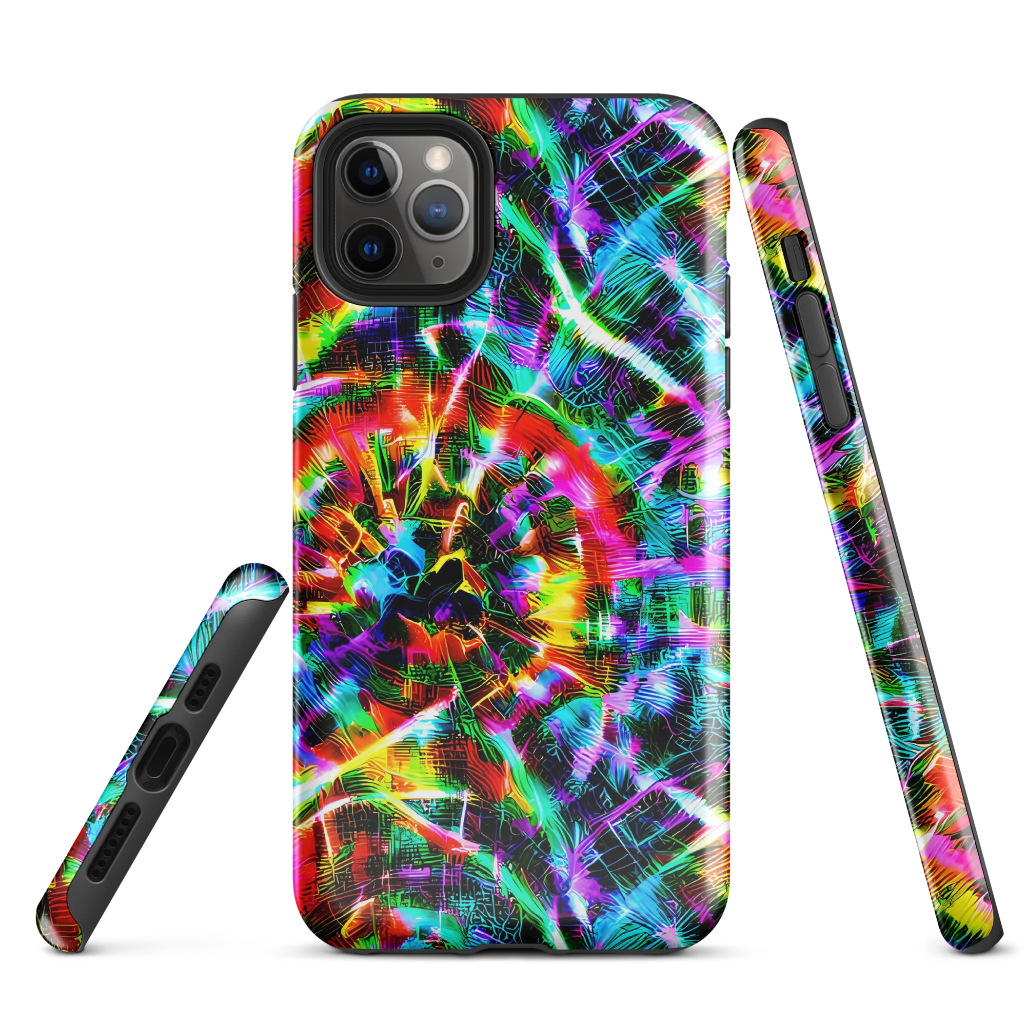 Cyber Kaleidoscope on Tough Case for iPhone® — Front