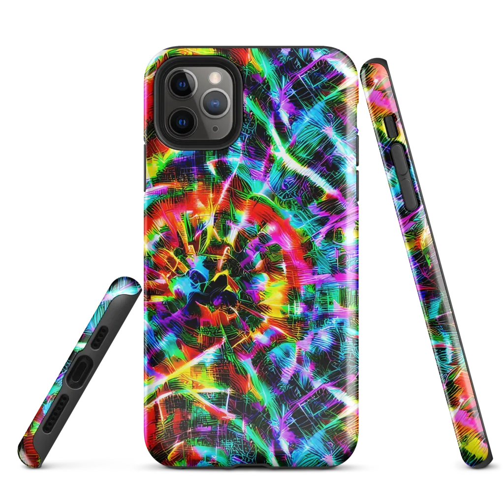 Cyber Kaleidoscope on Tough Case for iPhone® — Front