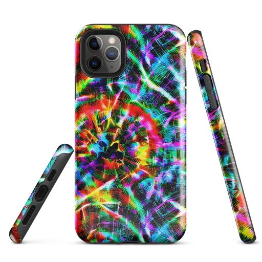Cyber Kaleidoscope on a Tough Case for iPhone®
