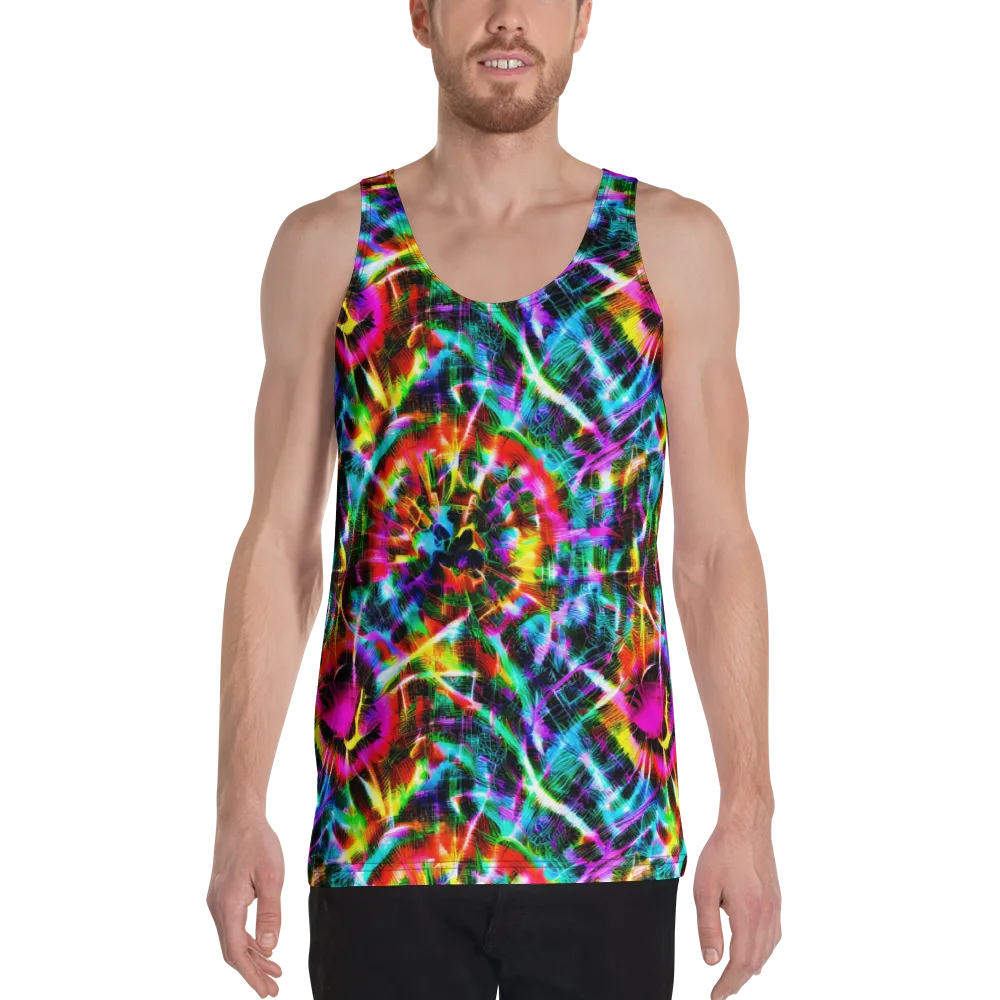 Cyber Kaleidoscope on Men's Tank Top — Front