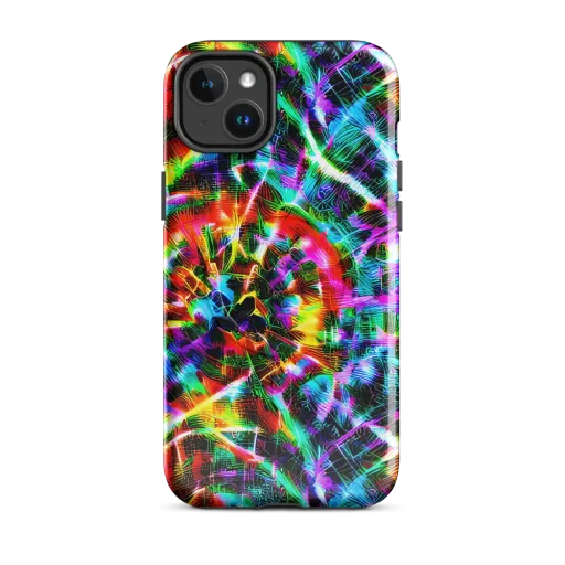 Cyber Kaleidoscope on a MagSafe Tough Case for iPhone®