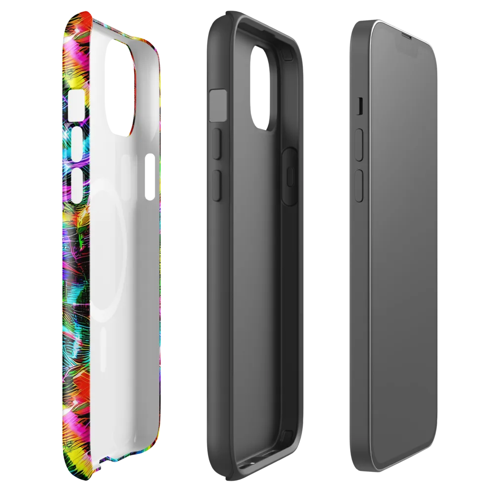 Cyber Kaleidoscope on MagSafe Tough Case for iPhone® — Front