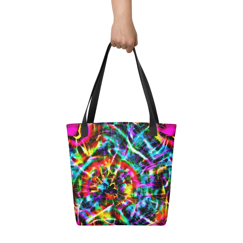 Cyber Kaleidoscope on Tote Bag — Front