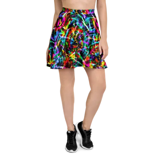 Cyber Kaleidoscope on a Skater Skirt