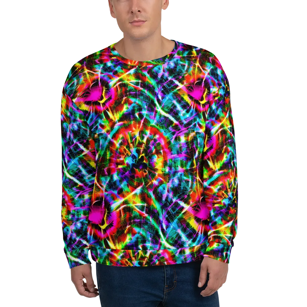 Cyber Kaleidoscope on Sweatshirt — Front