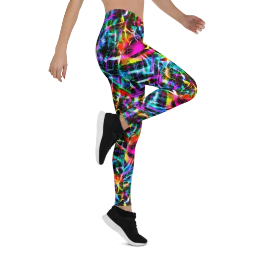 Cyber Kaleidoscope on a Leggings