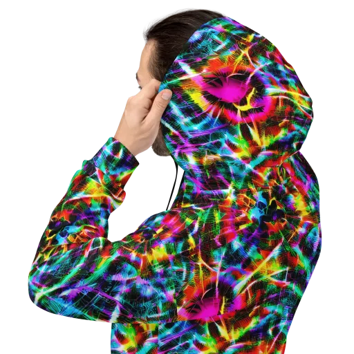 Cyber Kaleidoscope on a Hoodie